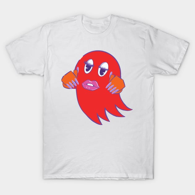 Gamer Ghost Red T-Shirt by Shining Glimmer